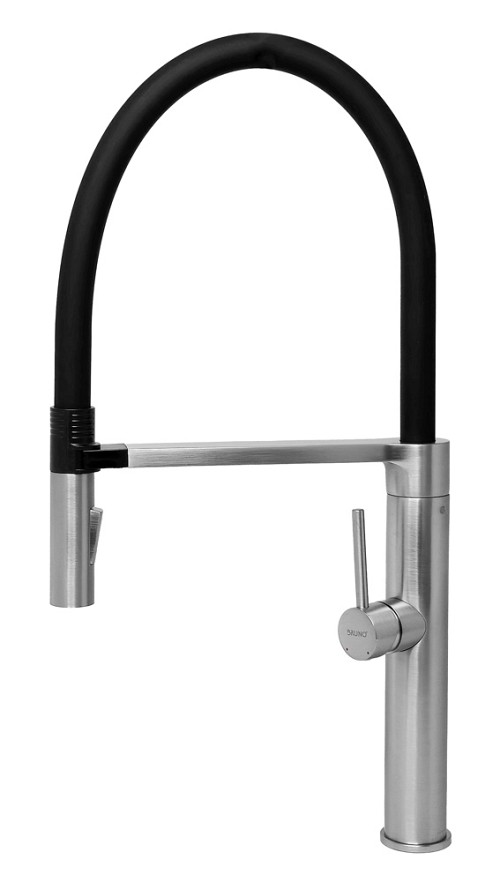 BRUNO μπαταρία πάγκου κουζίνας M54801-817C, αναμεικτική, ασημί M54801-817C