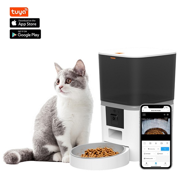 BRUNO smart ταΐστρα κατοικίδιων BRN-0237 με κάμερα 2MP, 6L, WiFi, λευκή BRN-0237