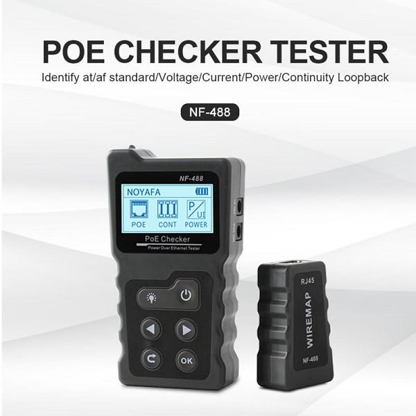 NOYAFA tester καλωδίων δικτύου NF-488 για RJ45 PoE NF-488