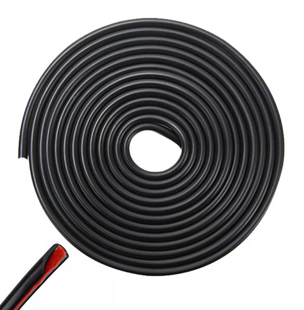 Προστατευτικό πόρτας αυτοκινήτου AG679F, αυτοκόλλητο, 5m, μαύρο AG679F