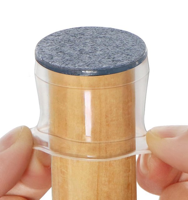 HOME USE προστατευτικές τάπες επίπλων HUH-0224, 25-30mm, διάφανες, 24τμχ HUH-0224