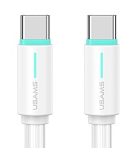 USAMS καλώδιο USB-C US-SJ734, 60W, 480Mbps, 1m, λευκό SJ734USB02