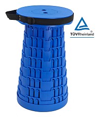 POWERTECH πτυσσόμενο καρεκλάκι HUH-0234, αντοχή έως 250kg, 25.5x45cm, μπλε HUH-0234