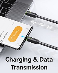 USAMS καλώδιο USB-C US-SJ734, 60W, 480Mbps, 1m, λευκό SJ734USB02