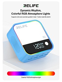 RELIFE σταθμός φόρτισης Q2, 4x USB-C & 4x USB, 120W, GaN, μπλε RELIFE-Q2
