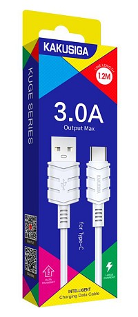 KAKUSIGA καλώδιο USB-C σε USB KSC-710, 15W, 480Mbps, 1.2m, λευκό KSC-710-C-WH