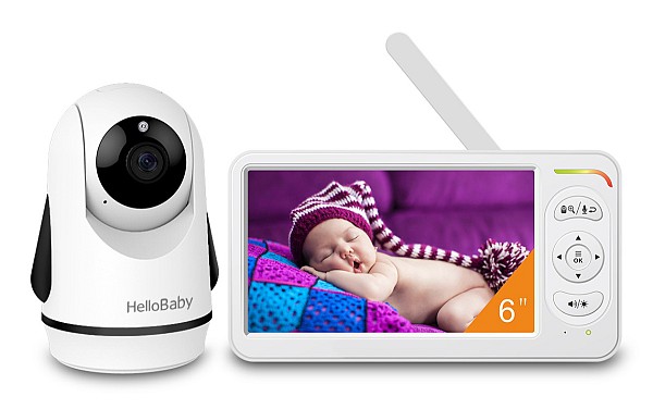 HELLOBABY ενδοεπικοινωνία μωρού HB6364 με κάμερα & οθόνη 6, 720p, PTZ HB6364