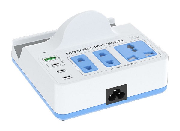 RELIFE σταθμός φόρτισης RL-309H, USB/3x USB-C/3x DC/wireless, 72W, λευκός RL-309H