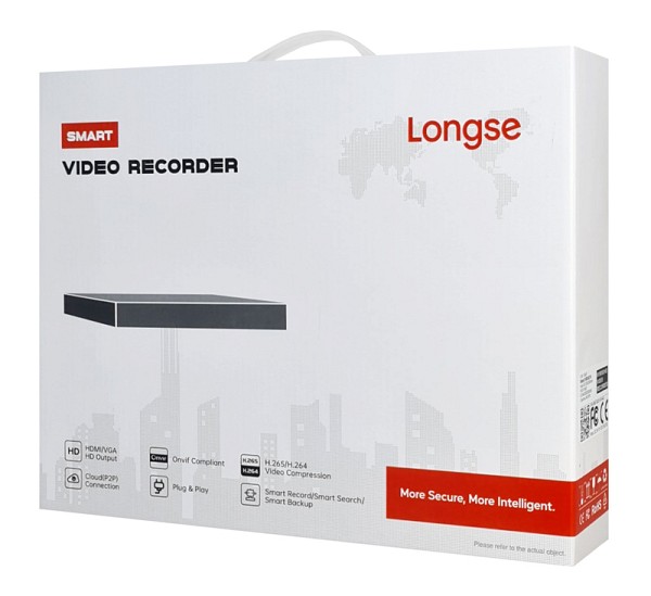 LONGSE XVR υβριδικό καταγραφικό XVR3004C1P, 8MP H.265/H.264, 4 καναλιών XVR3004C1P