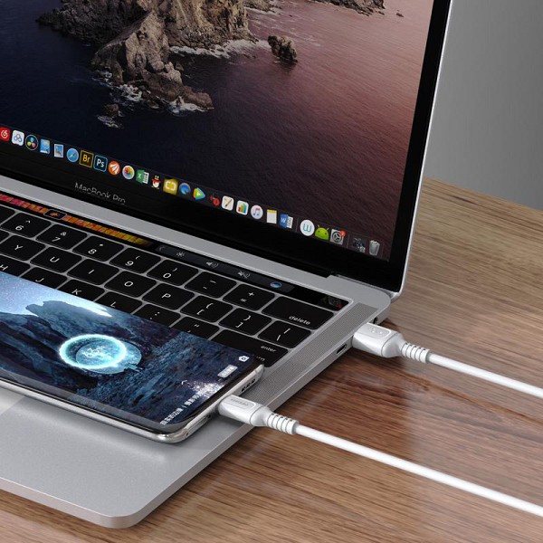 KAKUSIGA καλώδιο USB-C σε USB KSC-805, 15W, 480Mbps, 1m, λευκό KSC-805-C-WH