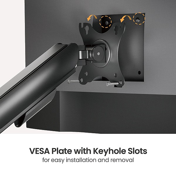 POWERTECH βάση γραφείου οθόνης PT-1424, 17-32, έως 9kg PT-1424