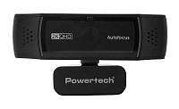 POWERTECH web camera PT-1428, 5MP, 2K QHD, αυτόματη εστίαση, 1.5m, μαύρη PT-1428