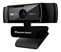 POWERTECH web camera PT-1428, 5MP, 2K QHD, αυτόματη εστίαση, 1.5m, μαύρη PT-1428