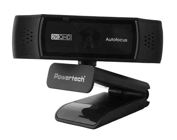 POWERTECH web camera PT-1428, 5MP, 2K QHD, αυτόματη εστίαση, 1.5m, μαύρη PT-1428