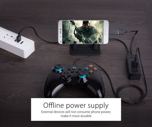 ORICO USB hub W5P-U3, 4x θυρών, USB 3.0, 5Gbps, USB σύνδεση, 1m καλώδιο, μαύρο 6942227107909