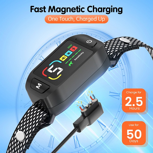 POWERTECH ηλεκτρικό κολάρο εκπαίδευσης σκύλου PT-1396 για αποτροπή γαυγίσματος PT-1396