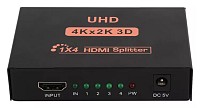 POWERTECH HDMI splitter PTH-048, 4 σε 1, 4K/60Hz, μαύρο PTH-048