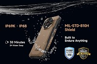 ULEFONE smartphone Armor X16 Pro, 6.56, 8/256GB, 5G, 10360mAh, IP68/IP69K/MIL-STD-810H, μαύρο ARMORX16PRO-BK