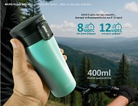 BRUNO θερμός BRN-0071, με κλείδωμα, anti-slip, 400ml,γαλάζιο BRN-0071