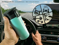 BRUNO θερμός BRN-0071, με κλείδωμα, anti-slip, 400ml,γαλάζιο BRN-0071