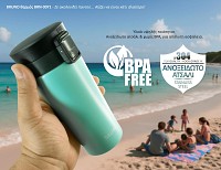 BRUNO θερμός BRN-0071, με κλείδωμα, anti-slip, 400ml,γαλάζιο BRN-0071
