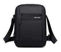 GOLDEN WOLF τσάντα ώμου GKB00732 με θήκη tablet, 3L, μαύρη GKB00732-BK