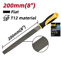 DELI λίμα πλατιά DL75108 με αντιολισθητική λαβή, μετάλλου, 200mm DL75108