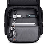 ARCTIC HUNTER τσάντα πλάτης B00492-1 με θήκη laptop 15.6, 22L, μαύρη B00492-1-BK