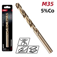 DELI τρυπάνι DH-MHZ120-E2 για μέταλλο, M35 HSS 5% κοβαλτίου, DIN 388, 12x151mm DH-MHZ120-E2