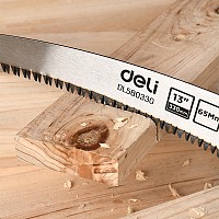DELI πριόνι ξύλου DL580330 με αντιολισθητική λαβή, 330mm, 7 TPI DL580330