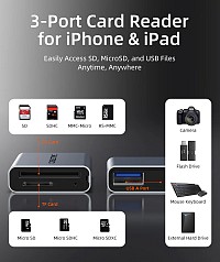 CABLETIME card reader CT-ACCD3-AG για SD & micro SD, USB 3.0, 5Gbps, γκρι CT-ACCD3-AG