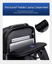 ARCTIC HUNTER τσάντα πλάτης B00492-1 με θήκη laptop 15.6, 22L, μαύρη B00492-1-BK