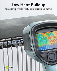 GOOBAY καλώδιο δικτύου 74225, CAT 6A U/UTP, slim, copper, 500MHz, 5m, γκρι 74225