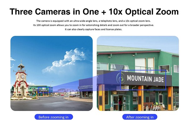 VSTARCAM smart ηλιακή κάμερα BG621TR, triple lens, 3MP, 4G, SD, PTZ, IP66 BG621TR