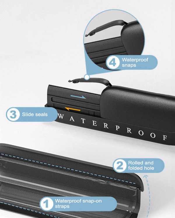 POWERTECH αδιάβροχη θήκη smartphone MOB-1978, IPX8, μαύρη MOB-1978