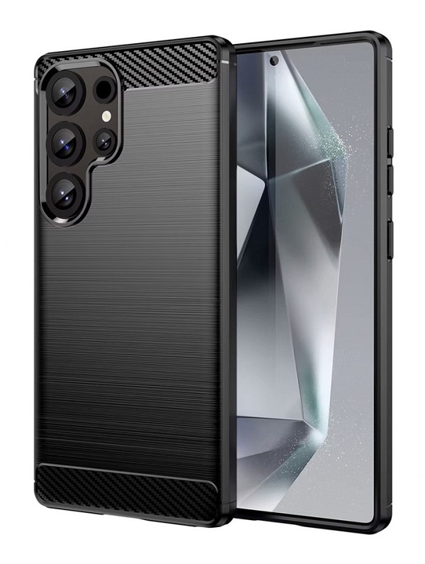 POWERTECH Θήκη Carbon MOB-2010 για Samsung S25 Ultra, μαύρη MOB-2010