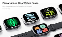 MIBRO smartwatch C4, heart rate, 2.01 TFT, 2 ATM, γκρι MBR-C4-GR