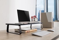 POWERTECH επιτραπέζια βάση οθόνης/laptop PT-1444, 13-32, έως 20kg, μαύρη PT-1444