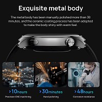 MIBRO smartwatch Lite 3 Pro με 2x λουράκια, heart rate, 1.32 AMOLED, GPS, 5 ATM, μαύρο/πράσινο MBR-LITE3PRO-GN
