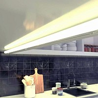 POWERTECH LED φωτιστικό τοίχου T5-0001-150 22W, 4000K, 150cm IP20, λευκό T5-0001-150