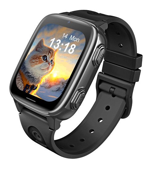 INTIME GPS smartwatch για παιδιά IT-074, 1.83", κάμερα, 4G, IPX5, μαύρο IT-074