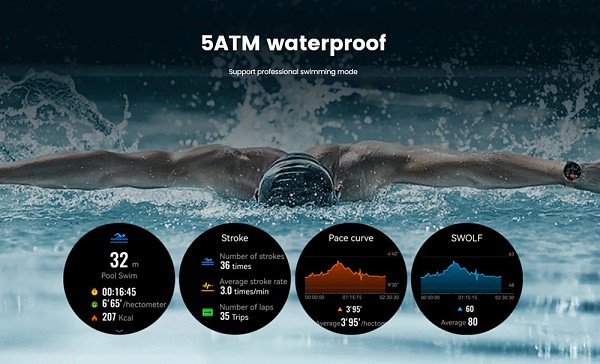 MIBRO smartwatch Lite 3 Pro με 2x λουράκια, heart rate, 1.32 AMOLED, GPS, 5 ATM, γκρι/καφέ MBR-LITE3PRO-GR