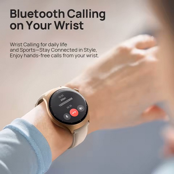 MIBRO smartwatch Lite 3 με 2x λουράκια, heart rate, 1.3 AMOLED, 2 ATM, γκρι/καφέ MBR-LITE3-GR