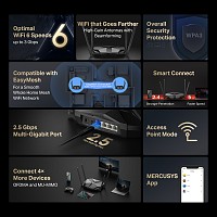 MERCUSYS router MR85X, Wi-Fi 6, 3Gbps AX3000, Dual Band MR85X