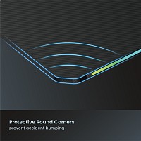 POWERTECH gaming γραφείο PT-1498 με RGB φωτισμό, 120x60x75cm, μαύρο PT-1498