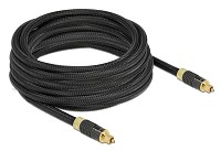 DELOCK καλώδιο ήχου Toslink 86595, gold plated, 5m, μαύρο 86595