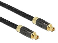 DELOCK καλώδιο ήχου Toslink 86594, gold plated, 3m, μαύρο 86594