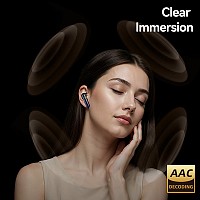 USAMS earphones με θήκη φόρτισης E02, TWS, ANC & ENC, Φ10mm, 35/300mAh, μαύρα BHE0201