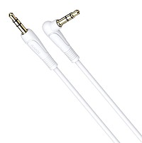 KAKUSIGA καλώδιο ήχου 3.5mm KSC-521, AUX, 90°, HiFi 1m, λευκό KSC-521-WH