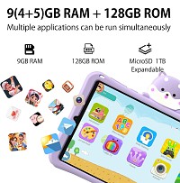 DOOGEE tablet T20 Mini Kids, 8.4, 4/128GB, 4G, Android 13, 5060mAh, μωβ T20MINIKIDS-PR